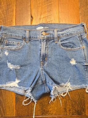Old Navy 2 Frayed Distressed Cutoff Jean Shorts - Boyfriend Cut